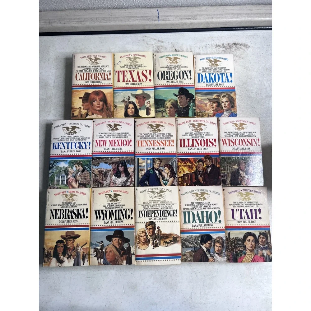Wagons West Series Set By Dana Fuller Ross Lot of 24 Books 1-24 Complete Vintage